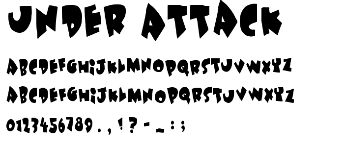 Under attack font